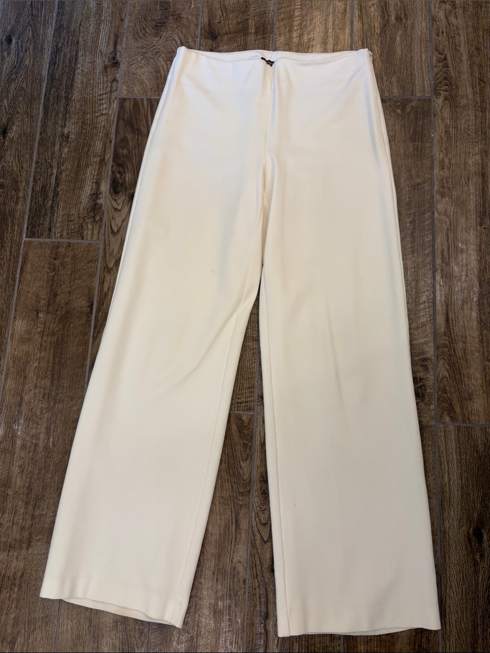 J. McLaughlin Women's Cream Wide-Leg Pants - Size 6